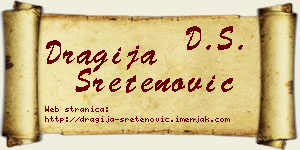 Dragija Sretenović vizit kartica